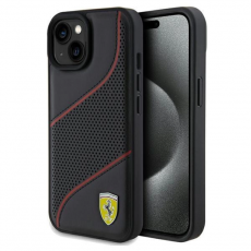 KARL LAGERFELD - Ferrari iPhone 15/14/13 Mobilskal Perforated Waves Metal Logo