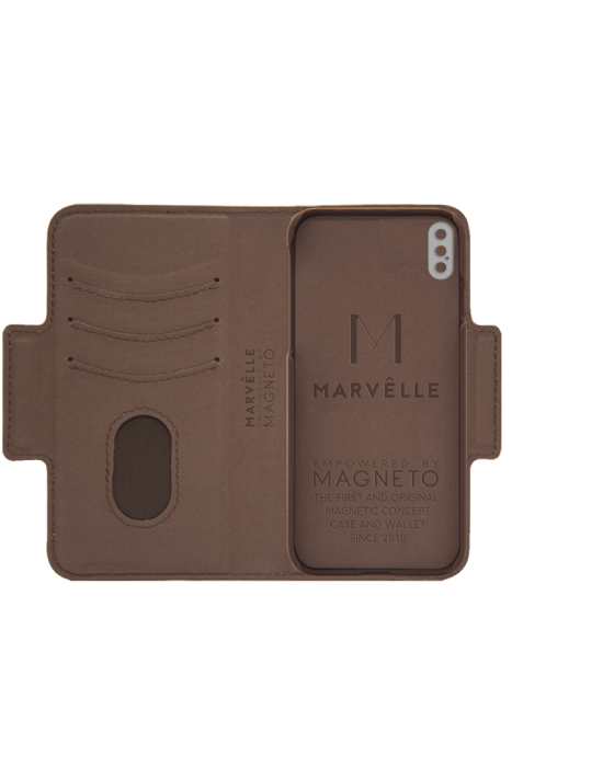UTGATT4 - Marvlle N307 Plnboksfodral iPhone XR - Dark Brown