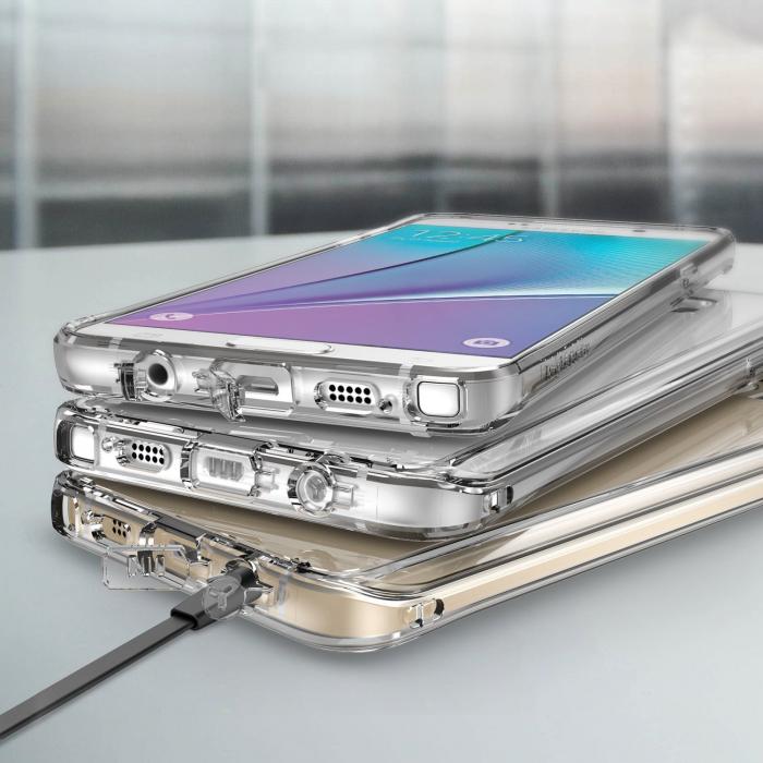 Rearth - Ringke Fusion Shock Absorption Skal till Samsung Galaxy Note 5 - Crystal View