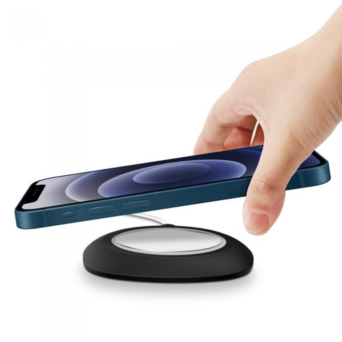 A-One Brand - Desk Silikon Skal till Apple Magsafe Charger - Svart