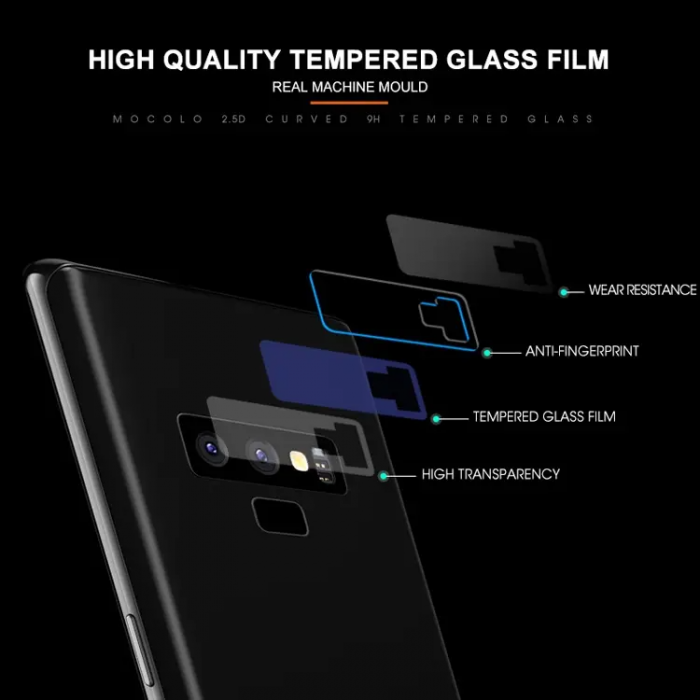 SiGN - Mocolo Galaxy Note 9 Kameralinsskydd i Hrdat Glas