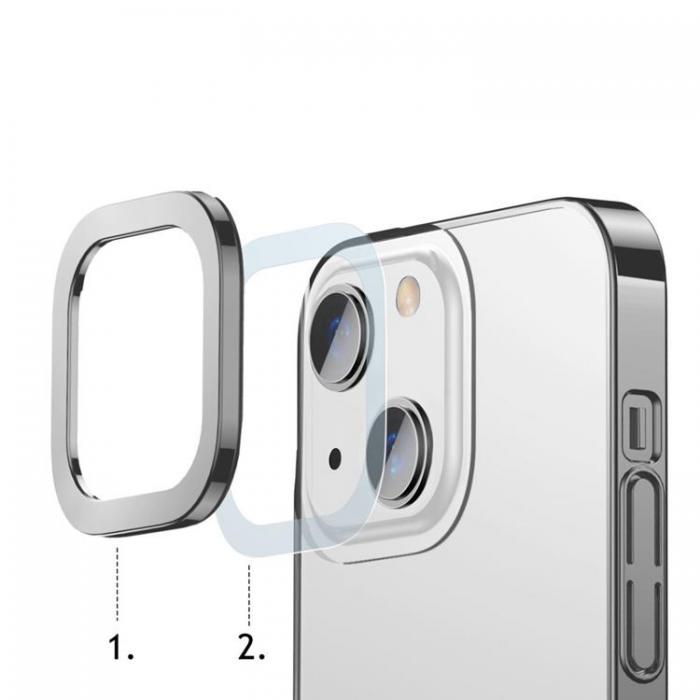 BASEUS - Baseus Glitter Electroplating Skal iPhone 13 - Silver