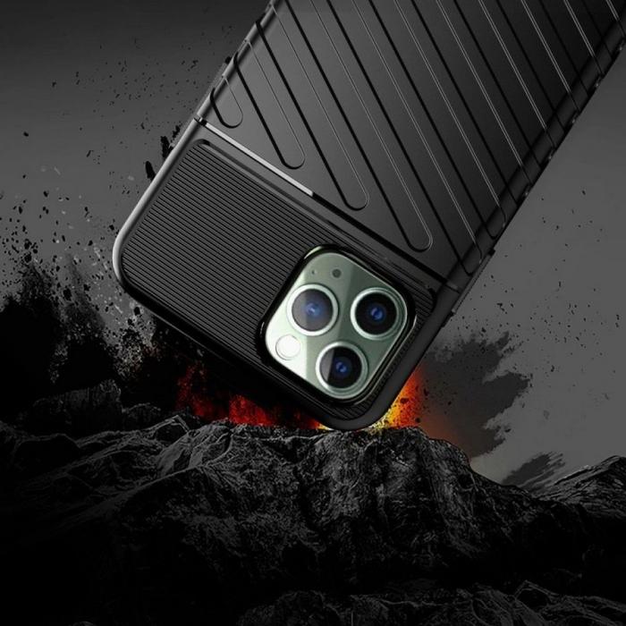 Forcell - Forcell iPhone 14 Pro Skal Thunder Mjukplast Svart