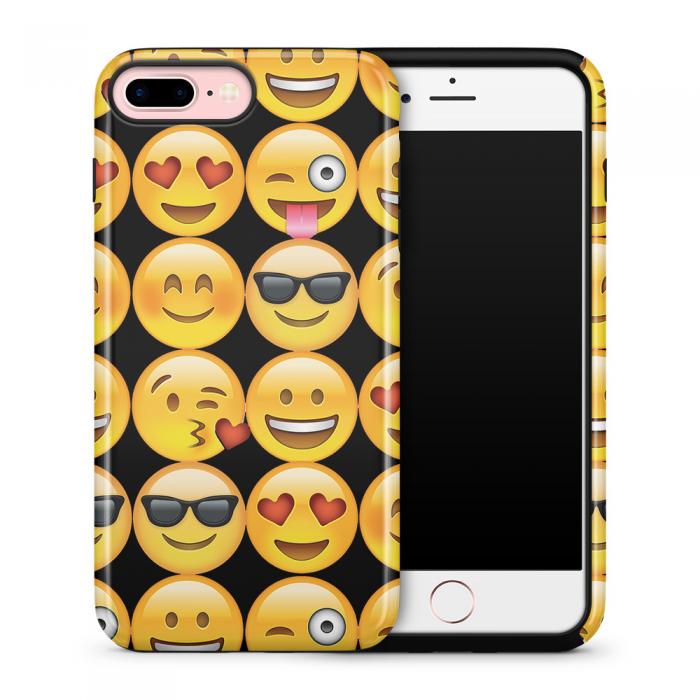 UTGATT5 - Tough mobilskal till Apple iPhone 7 Plus - Emoji - Smileys