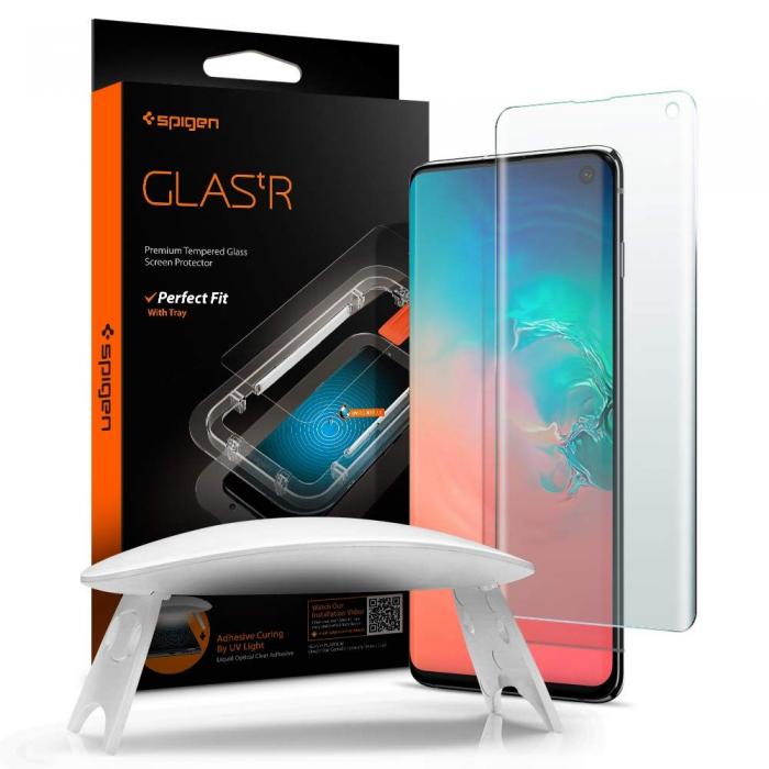 UTGATT5 - Hrdat Glas Spigen Glas.Tr Platinum Galaxy S10