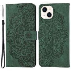 A-One Brand - iPhone 14 Plus Plånboksfodral Mandala Flower - Grön