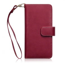 A-One Brand - Floral Interior Plånboksfodral till Samsung Galaxy Note 5 - Röd