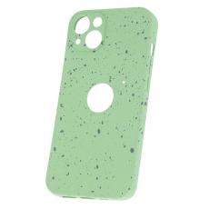 TelForceOne - iPhone 14 skal granitmönster  Ljusgrön, hållbar, stilren
