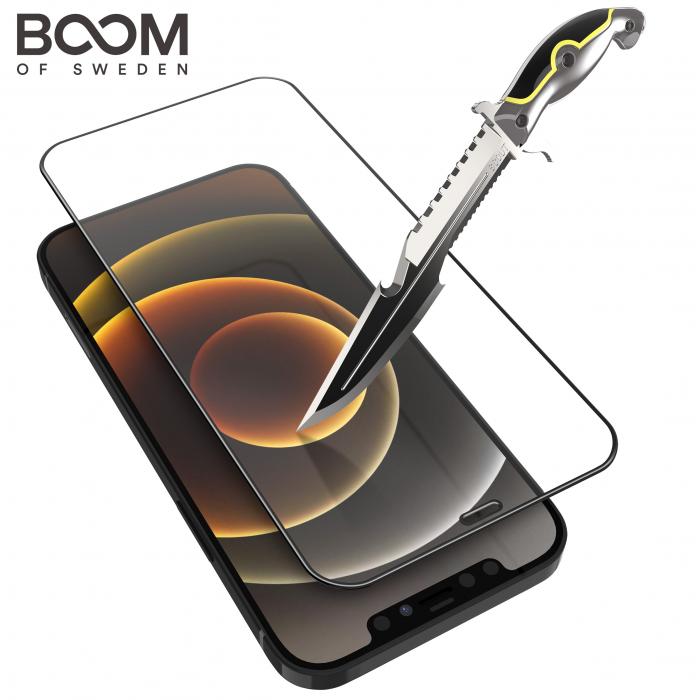 Boom of Sweden - BOOM Curved Hrdat Glas Skrmskydd iPhone 12 Pro Max