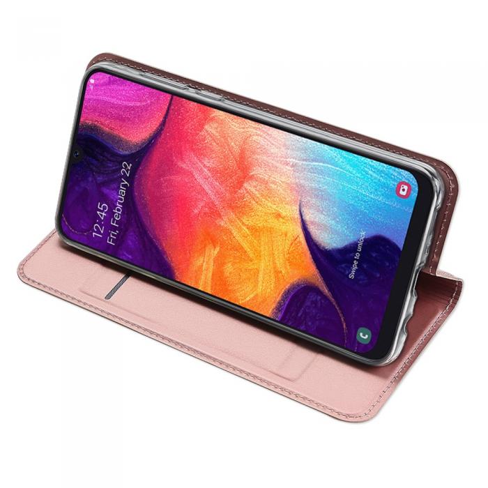 UTGATT4 - Dux Ducis Plnboksfodral till Samsung Galaxy A50 - Rosguld