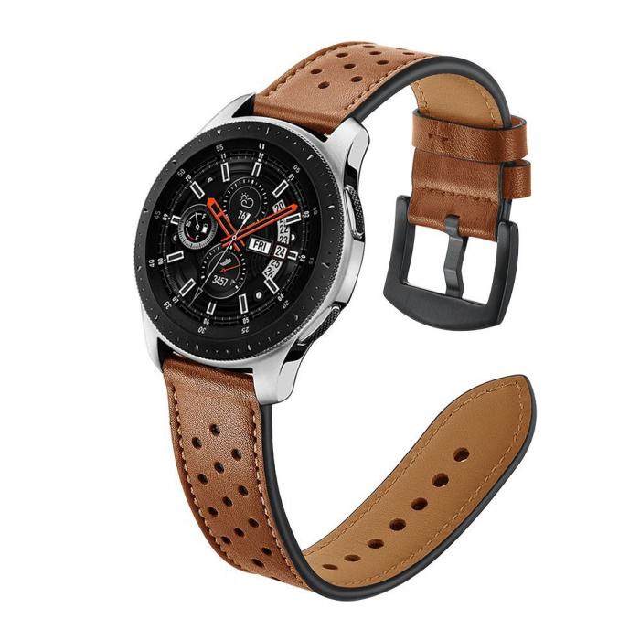 UTGATT5 - Tech-Protect Leather Samsung Galaxy Watch 3 45mm - Brun