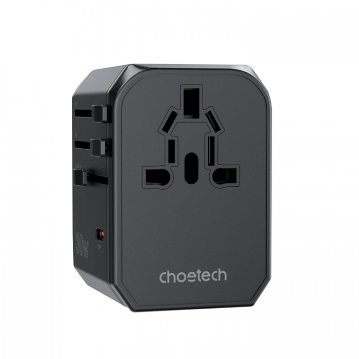 Choetech - Choetech USB-C USB-A PD 30W Reseladdare med 4 US EU UK