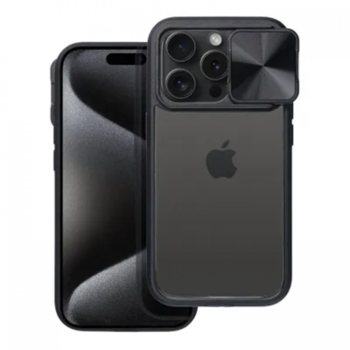 A-One Brand - iPhone 12 Mobilskal Slider - Svart