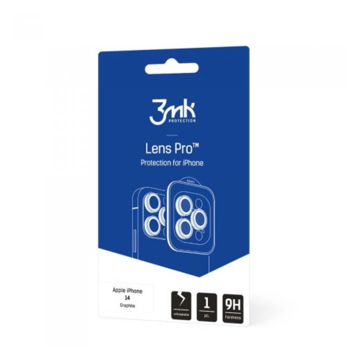 3MK - 3MK Skyddsglas Hybrid Lens Pro iPhone 14-kamera Grafit