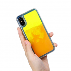 A-One Brand - Liquid Neon Sand skal till iPhone X - Orange