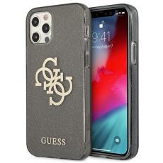 Guess - Guess iPhone 12 Pro Max Skal Glitter Logo - Svart