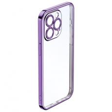 ROCK - ROCK iPhone 14 Pro Skal Electroplating Matte - Lila