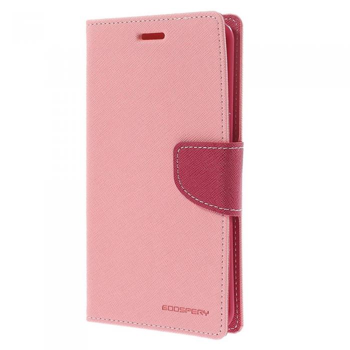 UTGATT5 - Mercury Fancy Diary Plnboksfodral till Samsung Galaxy Note Edge - Rosa