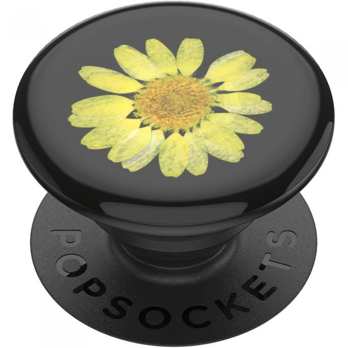 UTGATT5 - POPSOCKETS Pressed Flower Yellow Daisy Avtagbart Grip