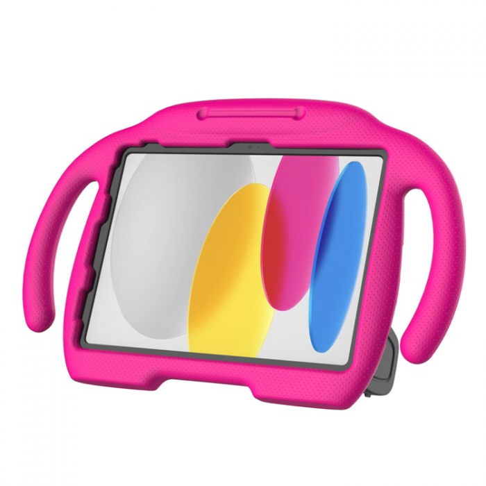 A-One Brand - iPad 10.9 (2022) Skal EVA Kickstand Handle - Rosa