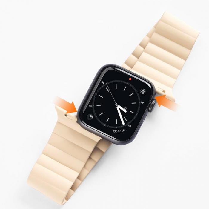 UTGATT5 - Dux Ducis Magnetic Strap Apple Watch 7/6/5/4/3/2/SE (49/45/44/42mm) - Beige