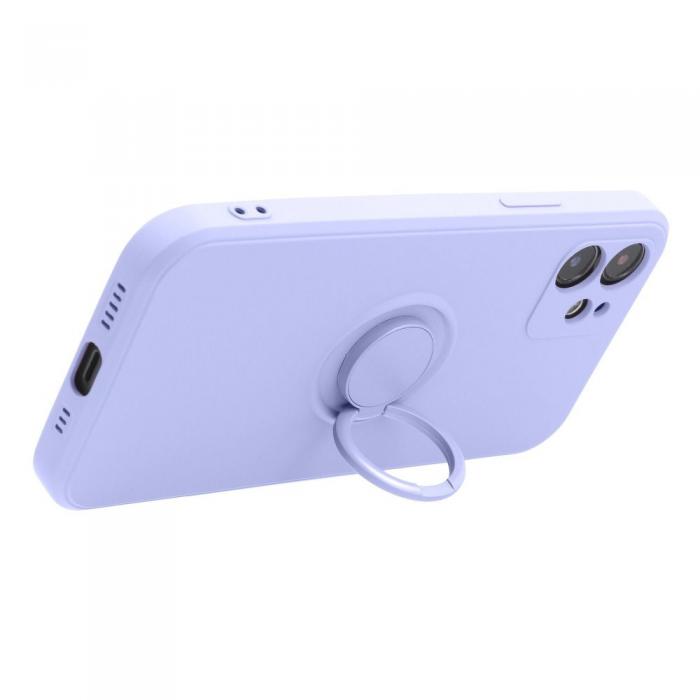 Forcell - Forcell Galaxy A52s/A52 5G/A52 4G Skal Silikon Ring - Violett
