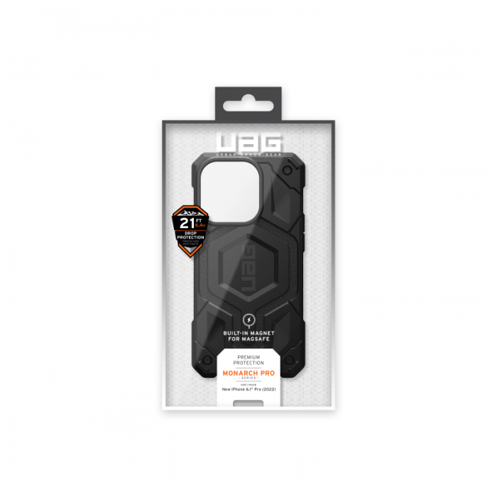 UAG - UAG iPhone 14 Pro Skal Monarch Pro Magsafe - Kevlar Svart