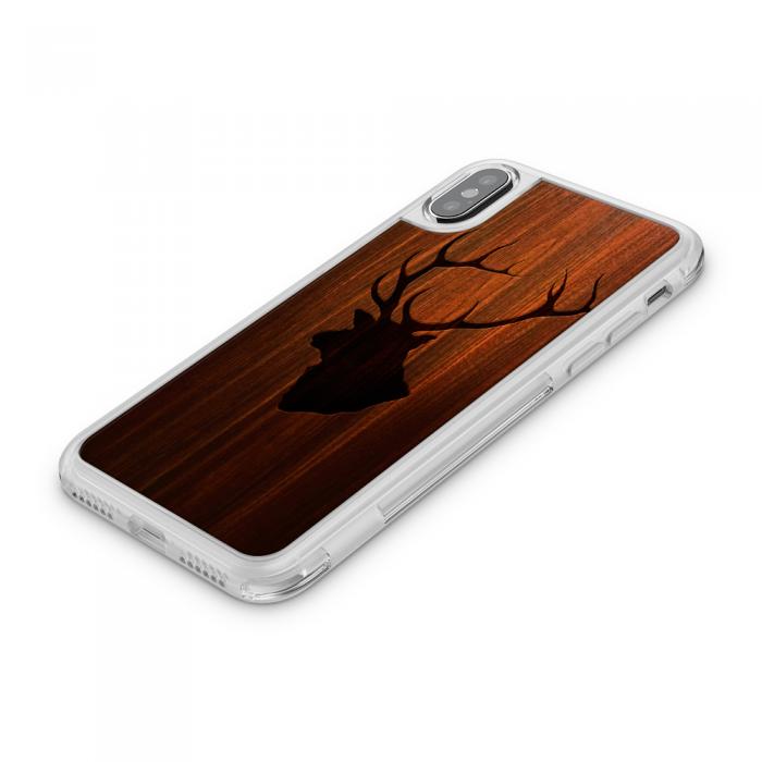 UTGATT5 - Fashion mobilskal till Apple iPhone X - Wooden Elk B