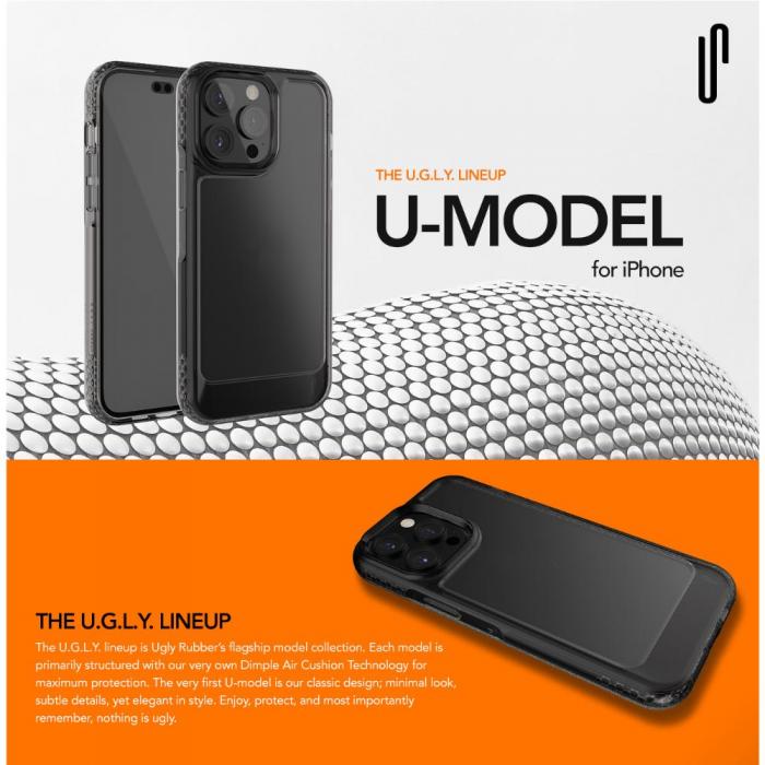 Ugly Rubber - Transparent UMODEL iPhone 15 Case - Sleek and Protective
