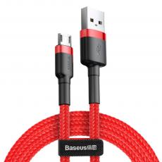 BASEUS - Baseus Cafule microUSB kabel QC3.0 2.4A 1M Röd