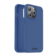 SiGN - SiGN iPhone 15 Pro Mobilskal Liquid Silikon - Blå