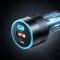 Choetech - Choetech Fast Billaddare USB-A Till 2x USB-C 130W - Svart