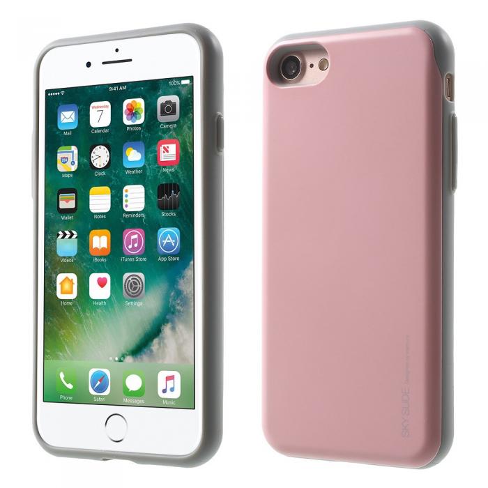 UTGATT5 - Mercury Sky Slide Skal till Apple iPhone 7/8/SE 2020 - Rosa