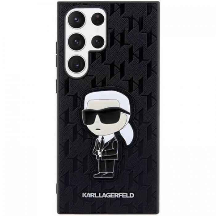 KARL LAGERFELD - Karl Lagerfeld Galaxy S23 Ultra Skal Saffiano Monogram Ikonik - Svart