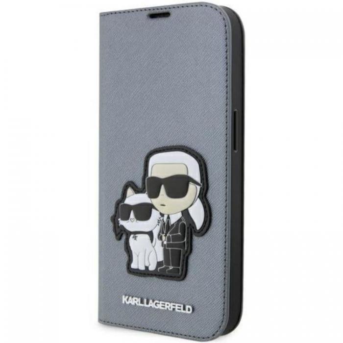 KARL LAGERFELD - Karl Lagerfeld iPhone 14 Pro Max Plnboksfodral Saffiano Karl