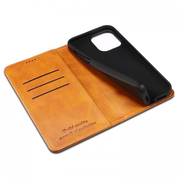 SUTENI - SUTENI iPhone 14 Pro Plnboksfodral Magnetic Kickstand - Khaki