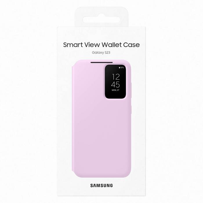 OEM - Samsung Galaxy S23 Plnboksfodral Smart View - Lila