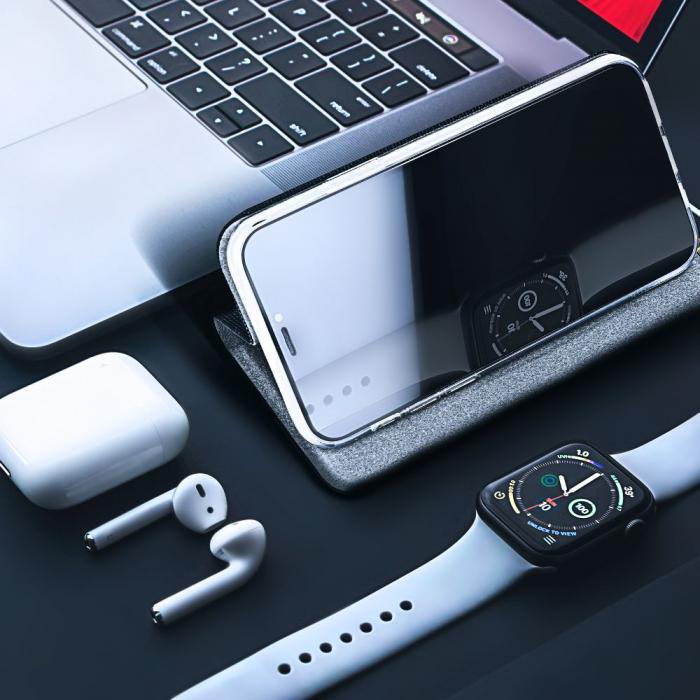 A-One Brand - iPhone 14 Pro Max Plnboksfodral Sensitive Nylon Svart