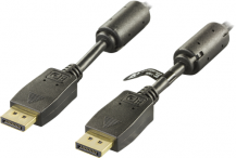 Deltaco - DELTACO PRME DisplayPort Monitorkabel, 1m - Svart