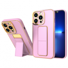 OEM - iPhone 12 Pro Skal Kickstand - Rosa