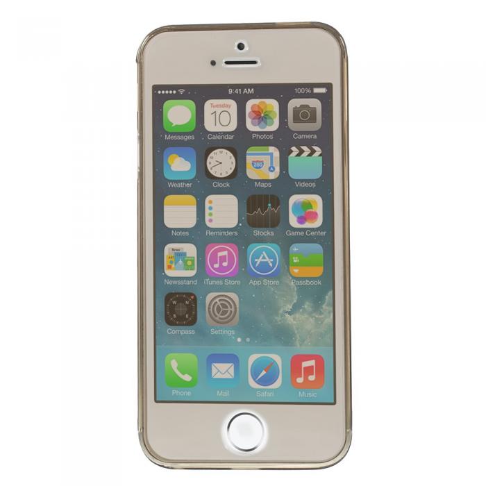 UTGATT5 - Avtagbar Front och Baksideskal till Apple Apple iPhone 5/5S/SE(Svart)