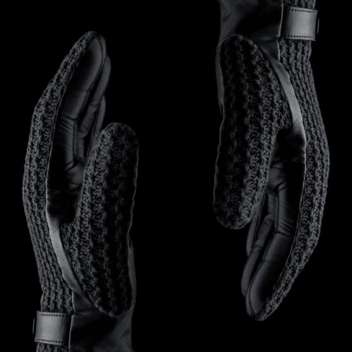 UTGATT1 - Mujjo Leather Crochet Touchscreen Gloves Stl. 8.5