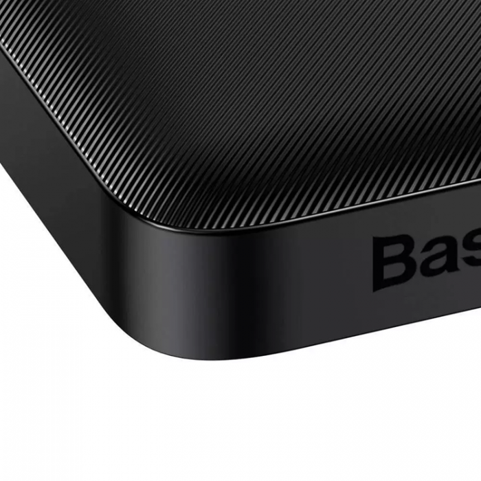 BASEUS - Baseus Digital Display Snabbladdare 10000mAh 20W - Svart