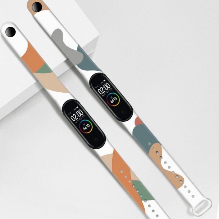 A-One Brand - Moro Armband kompatibelt med Xiaomi Mi Band 4/3