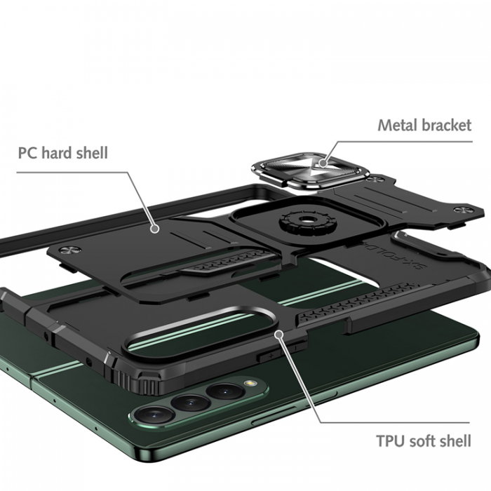 Wozinsky - Wozinsky Galaxy Z Fold 4 Mobilskal Ringhllare Armor - Rosa