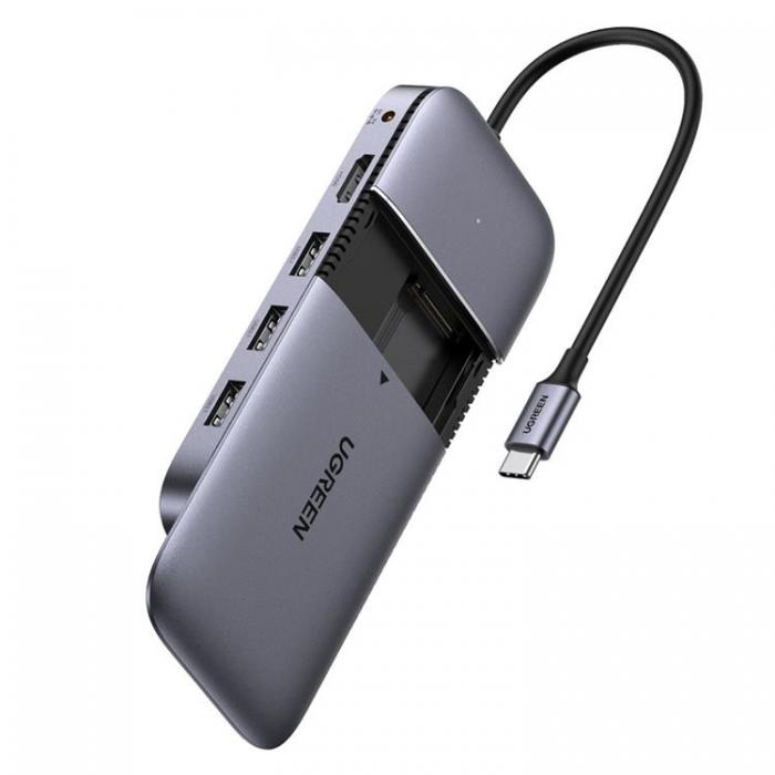 UTGATT1 - Ugreen 6in1 Multifunktionell USB-C HUB Till HDMI - Gr