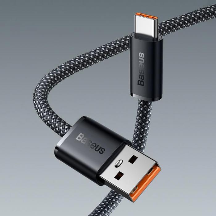 BASEUS - Baseus Dynamic USB-A till USB-C Kabel 100W 1m - Gr