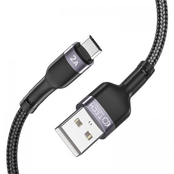 UTGATT1 - Tech-Protect Micro USB Kabel 100cm Ultraboost - Svart