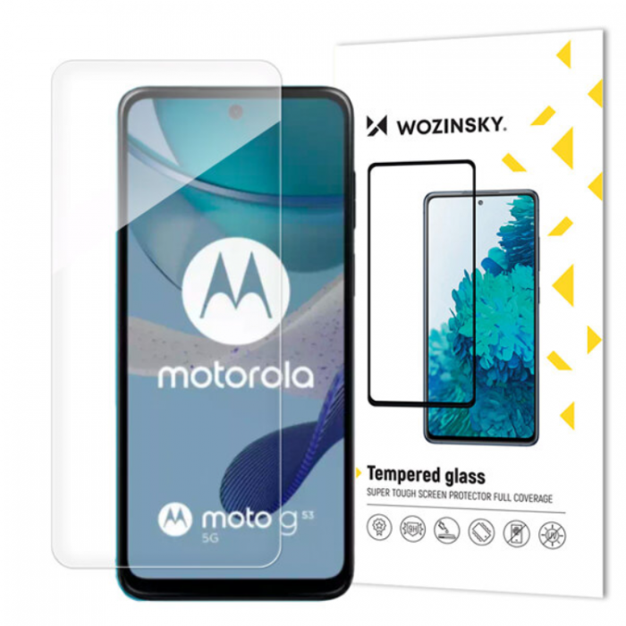 Wozinsky - Wozinsky Motorola G53 Skrmskydd i Hrdat Glas - Clear