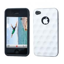 A-One Brand - Baksideskal Circles till iPhone 4S/4 (Vit)